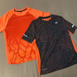2 shirts Russell dri-power 360 size large (10-12)